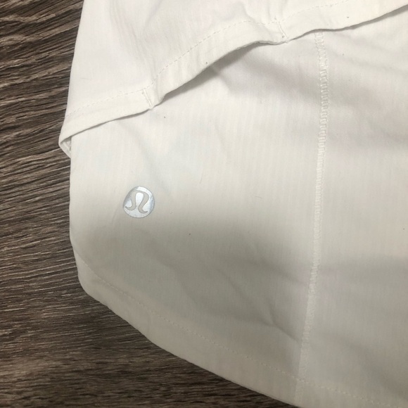 Lululemon x BANTAMS SWIMMING & DIVING White Speed Up Shorts 6 Regular - Picture 5 of 7